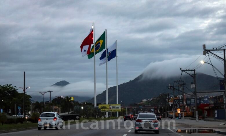 Tempo permanece instável e chuvoso em Maricá até quarta-feira (24) 9 Bandeiras Marica RJ 106 Rodovia Tempo Chuva