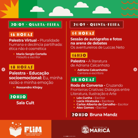 Maricá: Feira Literária começa nesta terça-feira; confira a programação 10 FLIM2