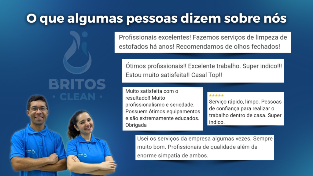 Em Maricá, Britos Clean se destaca em serviços de limpeza e higienização de estofados 10 Feedback