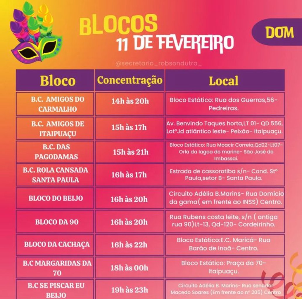 Confira a programação dos Blocos para o Carnaval 2024 em Maricá 14 IMG 1524