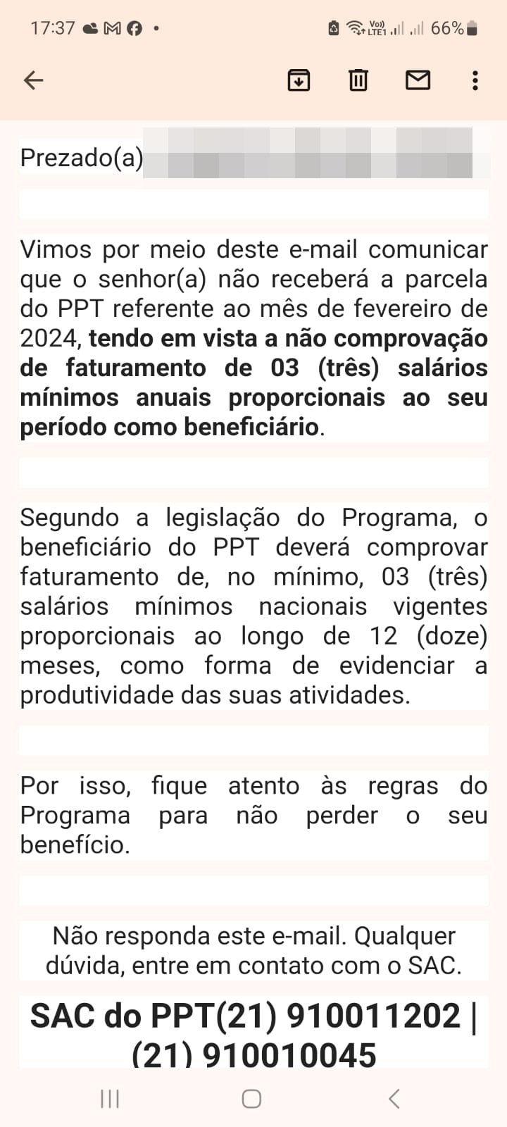 Maricá vai suspender benefício do PPT por falta de comprovações de faturamento; entenda! 8 print email ppt