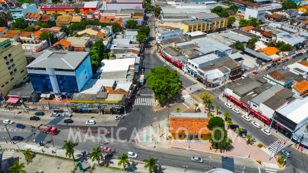 Maricá segue com mudanças para implementar sistema binário; obras ocorrem à noite 11 Centro de Marica Praca Conselheiro Macedo Soares Mudanca Transito