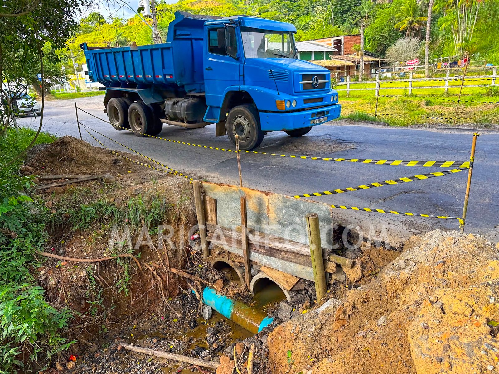Risco iminente de acidente em rodovia de Maricá (RJ) 8 Perigo RJ118 Bananal 1