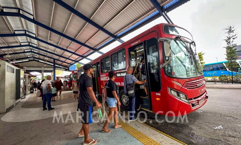 Maricá reforça circulação dos Vermelhinhos durante o Carnaval 2026 20 onibus vermelhinho itaipuacu marica terminal 1