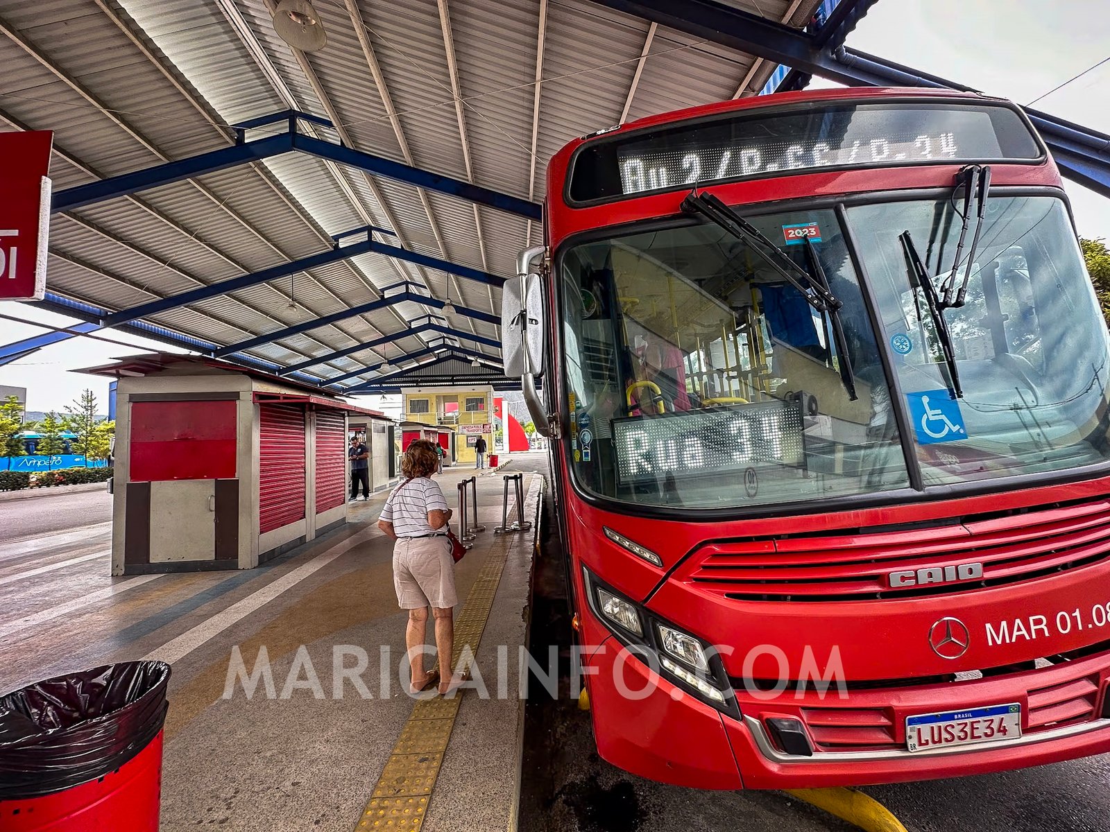 onibus vermelhinho itaipuacu marica terminal