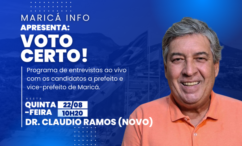 Maricá Info: Candidato Dr. Claudio Ramos é entrevistado no programa 'Voto Certo!" 5 Programa Voto Certo 001 Claudio Ramos Marica Info