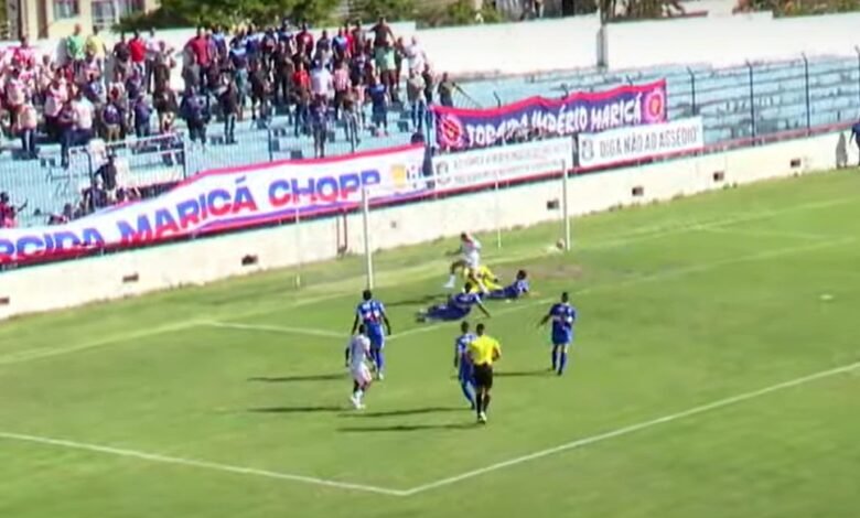 Maricá FC vence o Olaria pela primeira partida da final da Copa Rio 2024 9 pablo gol marica olaria