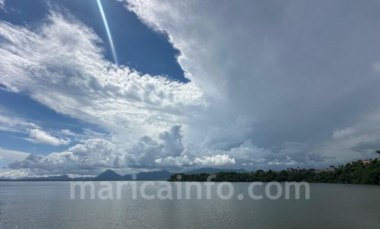 Defesa Civil de Maricá emite alerta para possibilidade de chuva forte com raios e rajadas de vento nesta segunda-feira (30) 7 nuvem de chuva 1