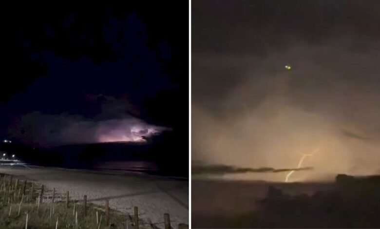 Maricá: Tempestade de raios é registrada no mar; confira! 10 raios tempestade marica pn