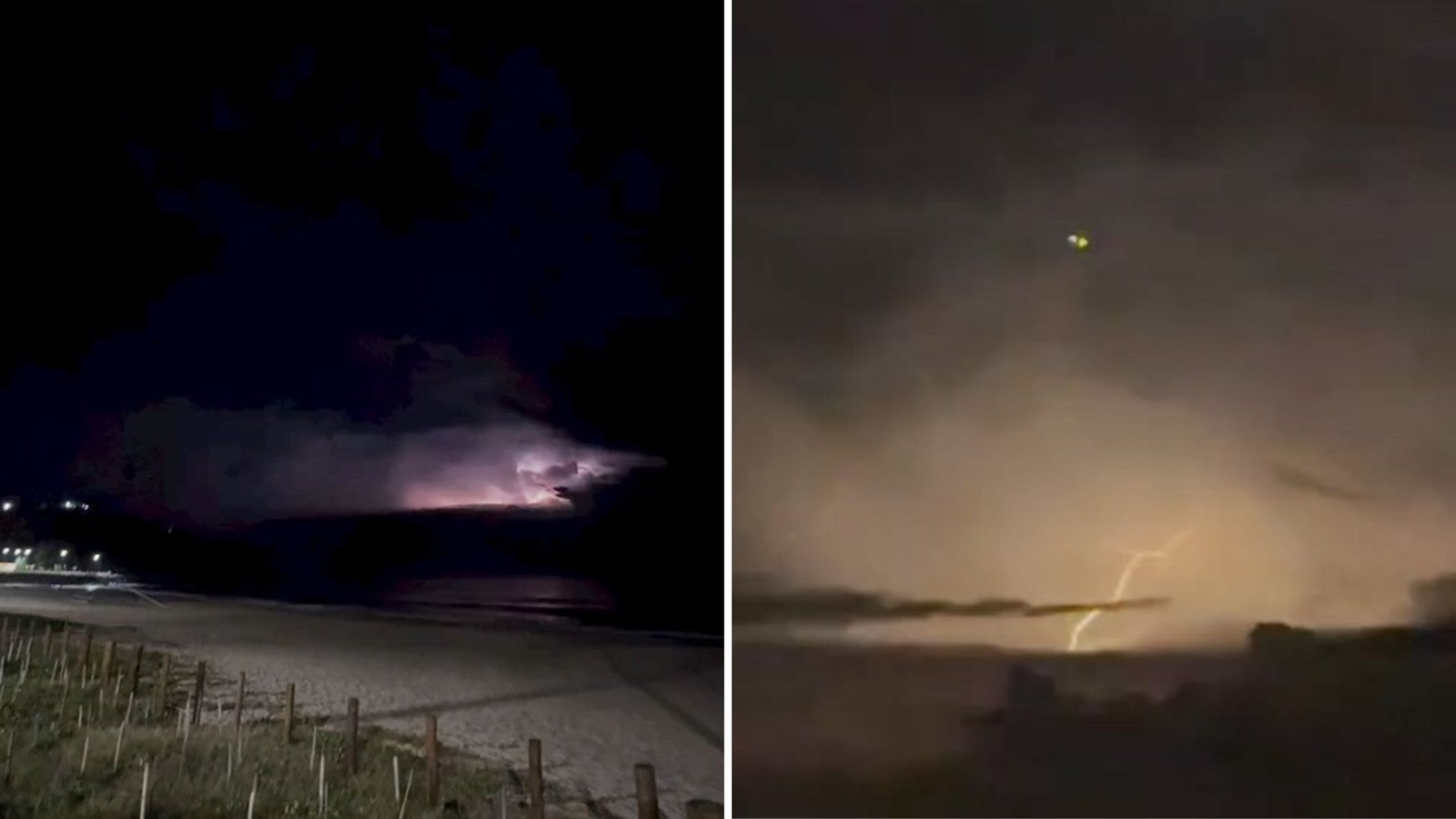 Maricá: Tempestade de raios é registrada no mar; confira! 1 raios tempestade marica pn