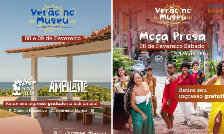 "Verão no Museu" traz ações na areia da Praia de Cordeirinho e samba da Moça Prosa e apresentação da Sinfônica Ambulante no Museu Casa Darcy Ribeiro no fim de semana 6 IMG 1025