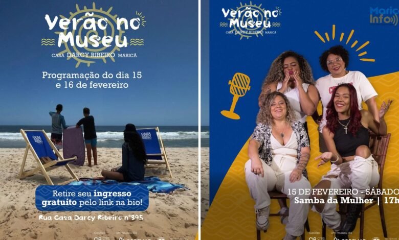 "Verão no Museu"chega à quarta semana com programação para toda a família: atividades na praia, visitas mediadas e shows gratuitos de samba e uma homenagem ao Belchior 7 museu programacao 1