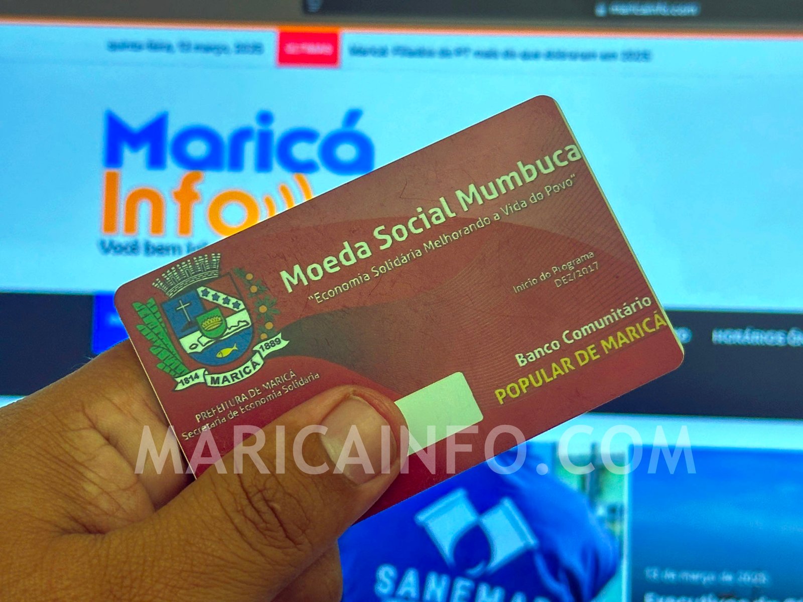 Maricá: Moeda Mumbuca passa por transição na forma de pagamento; entenda! 1 cartao mumbuca marica