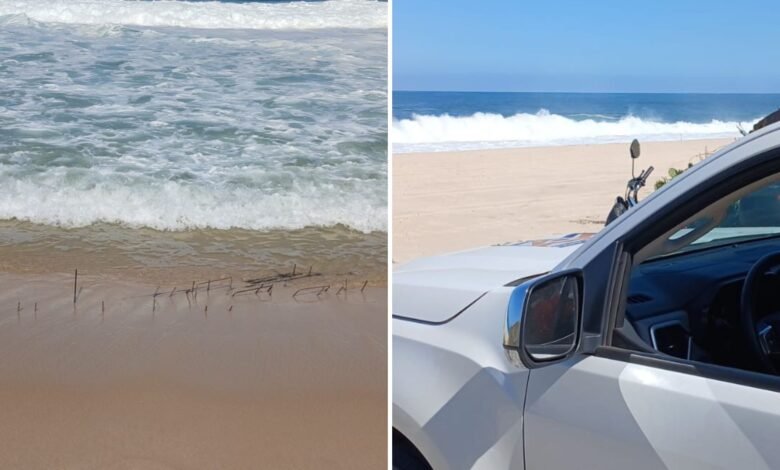 Maricá: Vergalhões expostos oferecem risco em trecho da praia 7 IMG 3366