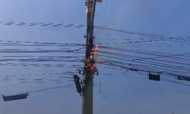 Maricá: Incêndio em poste causa interrupção nos serviços de internet e energia 7 IMG 4792
