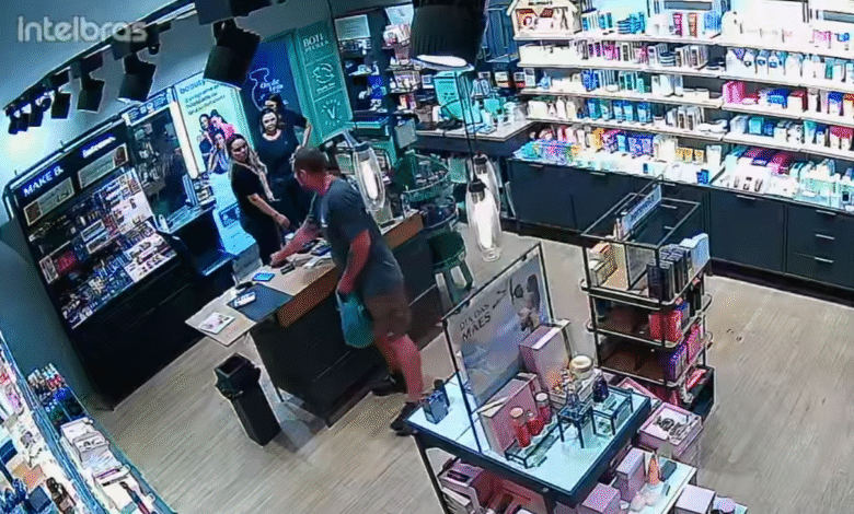 Câmeras flagram roubo a loja e funcionárias assustadas no Centro de Maricá (vídeo) 9 flagrande em loja no centro