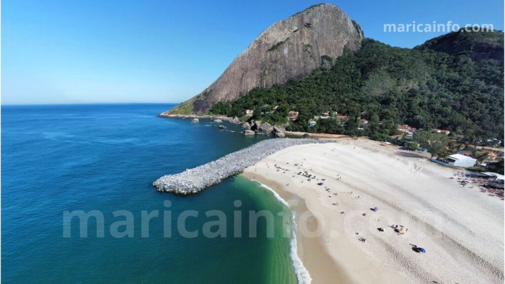 Itaipuaçu: Obras do guia-corrente seguem paralisadas; entenda o motivo! 8 Praia Recanto de Itaipuacu Marica Obra Guia Corrente RJ