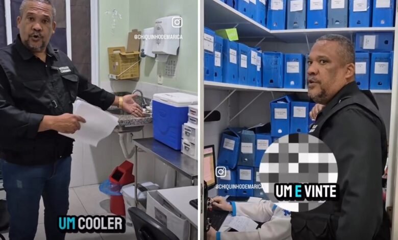 Maricá: Vereador Chiquinho denuncia condições precárias no posto de saúde de Bambuí 10 chiquinho fiscaliza posto bambui