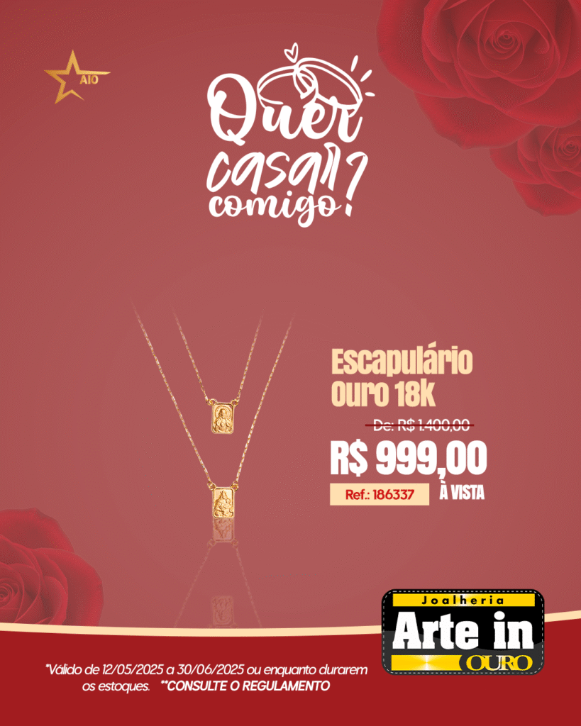 Maricá: Declare seu amor com uma joia da Arte in Ouro neste Dia dos Namorados 16 escapulario 1