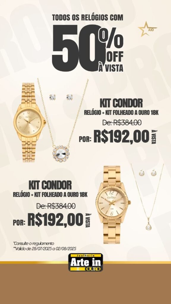 É agora ou nunca: relógios com 50% OFF na Arte in Ouro até domingo (03/08) 12 WhatsApp Image 2025 07 28 at 18.57.16
