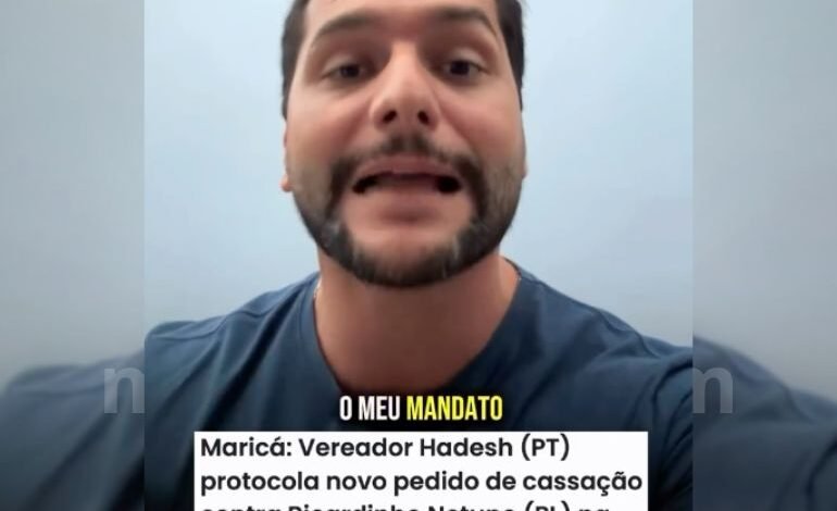 Maricá: Vereador Netuno reage a novo pedido de cassação: “Querem me calar porque sou oposição de verdade” 8 netuno resposta cassacao