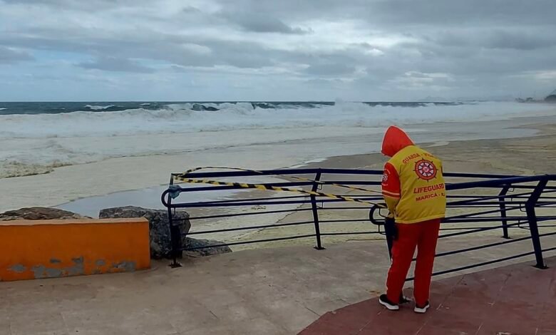 Maricá: Defesa Civil isola áreas costeiras devido à ressaca com ondas de até 3 metros 8 ressaca pn defe