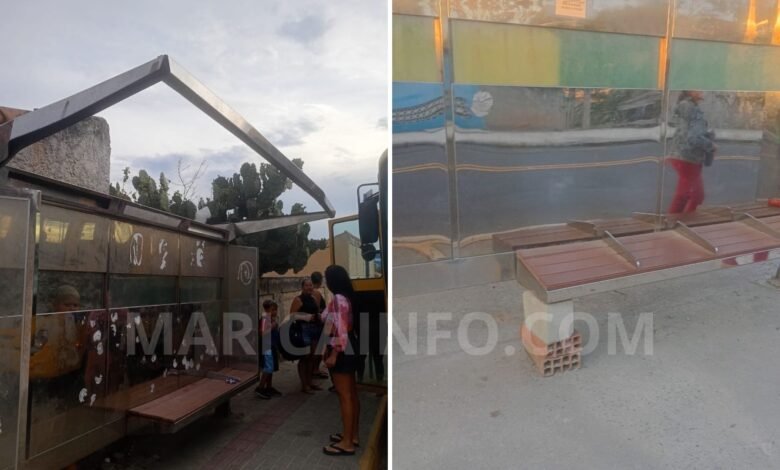 Maricá: Passageiros reclamam de abrigos de ônibus abandonados 8 IMG 3498