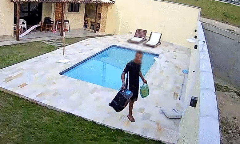 Maricá: Câmeras flagram furto em residência em condomínio às margens da RJ-106 3 furto condado
