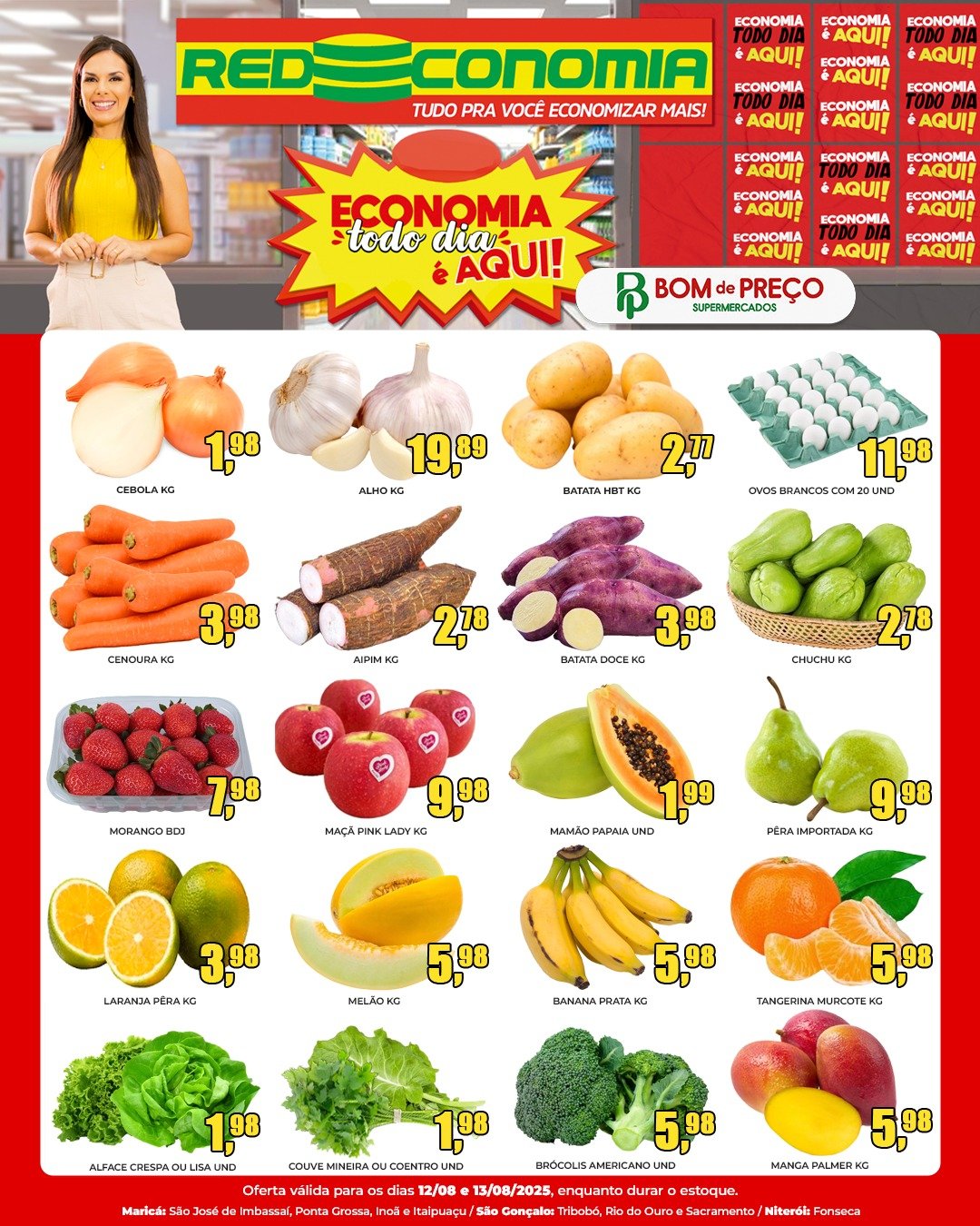 Redeconomia: Confira as ofertas de hortifruti no Redeconomia (12 e 13/08) 8 redeconomia encarte