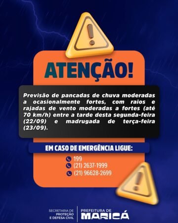 alerta defesa civil de marica