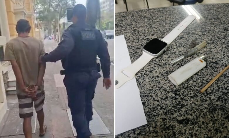 Maricá: Homem é detido pela Guarda Municipal furto de relógio 9 furt mar ingm