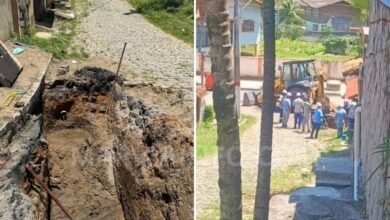 Maricá: Após denúncia de moradores, Sanemar inicia reparo em vazamento de esgoto na subida do Farol de Ponta Negra 4 Sanemar inicia reparo em vazamento de esgoto na subida do Farol de Ponta Negra 1