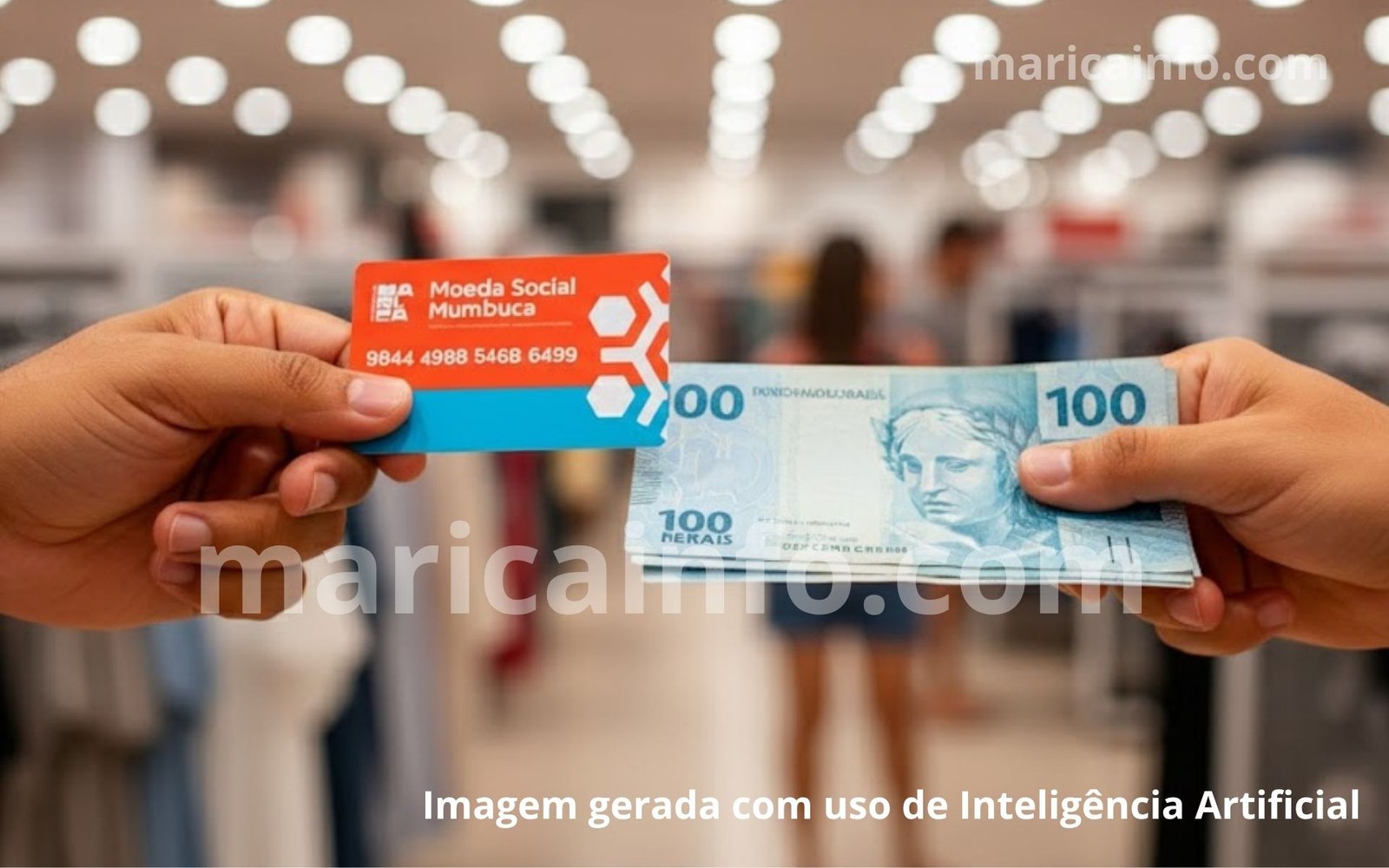 troca mumbuca dinheiro
