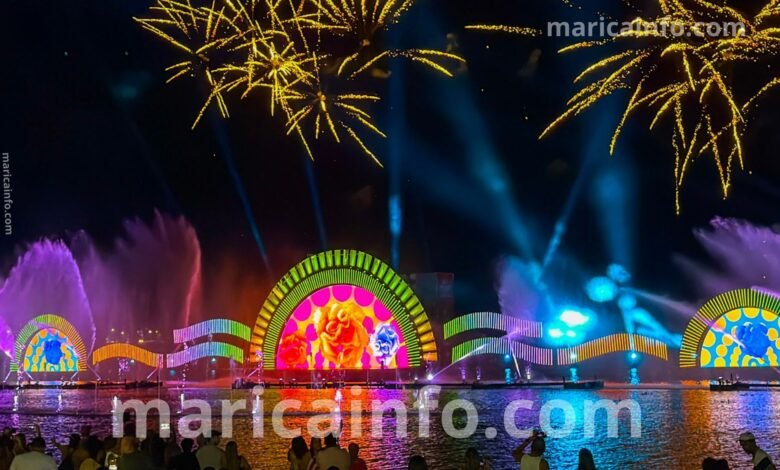 Natal de Maricá encerra neste domingo; programação retorna nesta quinta (25) 11 aguas dancantes natal marica 2025