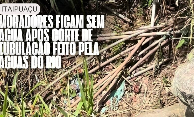 Em Itaipuaçu, moradores ficam sem água após corte de tubulação feito pela Águas do Rio; entenda! 8 itaipuacu agua