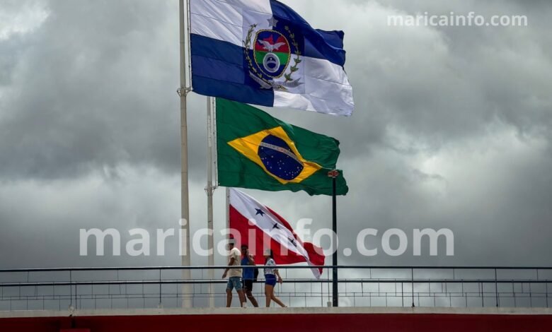 Instabilidade provoca chuva e queda de temperatura em Maricá nesta quarta-feira (17) 5 marica nuvens bandeiras rj