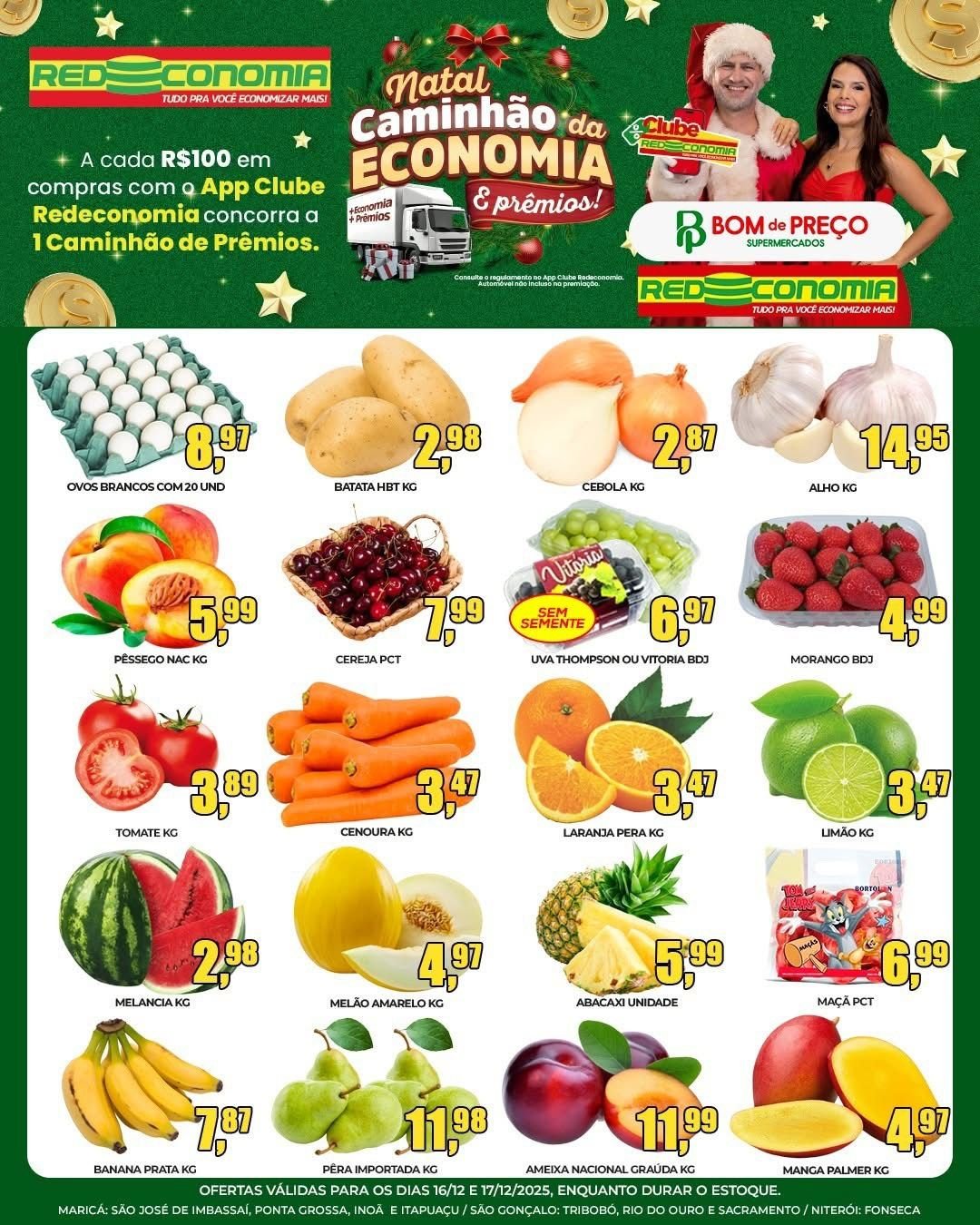 Maricá: Natal Caminhão da Economia chega ao Redeconomia Bom de Preço com encarte especial; confira as ofertas! 12 redecom1