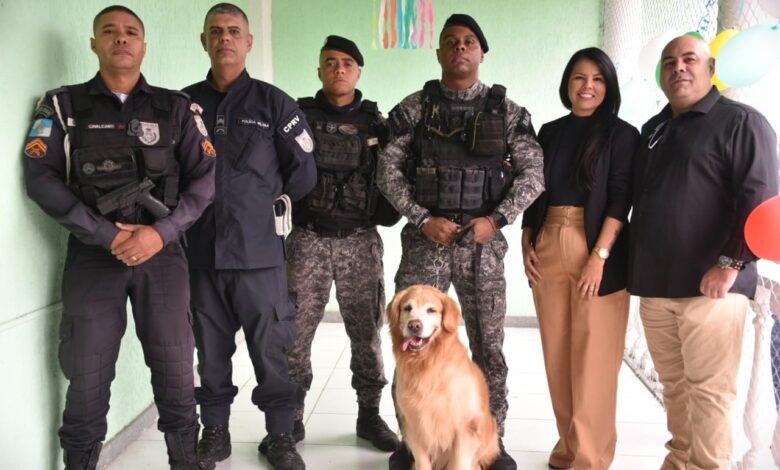 Maricá: Cães treinados da PM passam a integrar terapias para pessoas com deficiência 9 Marica inicia terapia para pessoas com deficiencia com auxilio de caes da Policia Militar