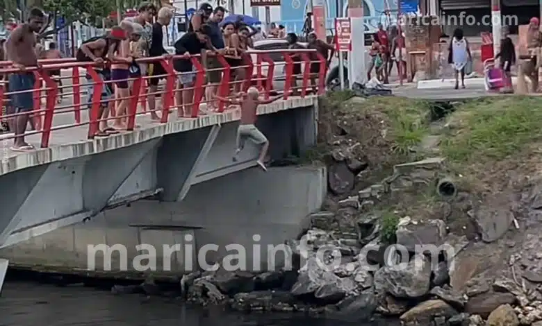 Maricá: Desordem em Ponta Negra vira alvo de reclamações durante festas de fim de ano 9 jovem pula ponte pn 2026