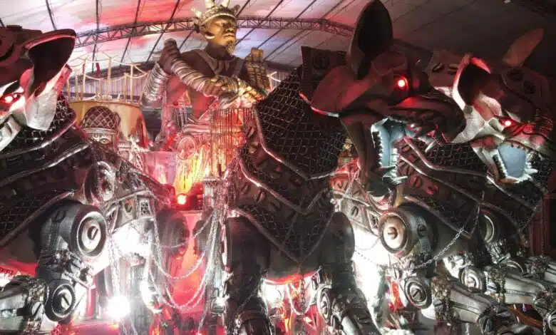 União de Maricá busca vaga no Grupo Especial neste sábado na Série Ouro 11 Uniao de Marica apresenta alegoria sobre Ogum para o Carnaval 2026