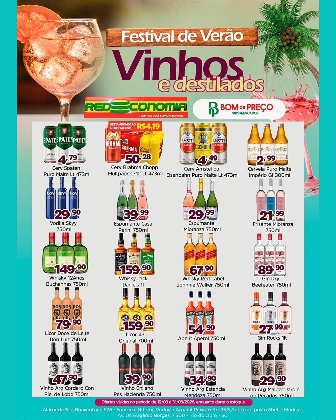 Maricá: Festival de Verão de Vinhos e Destilados movimenta o Redeconomia Bom de Preço com grande variedade de bebidas; confira as ofertas! 12 3a98fc7f 31f6 49ab 8cdb a83c48f4d20d