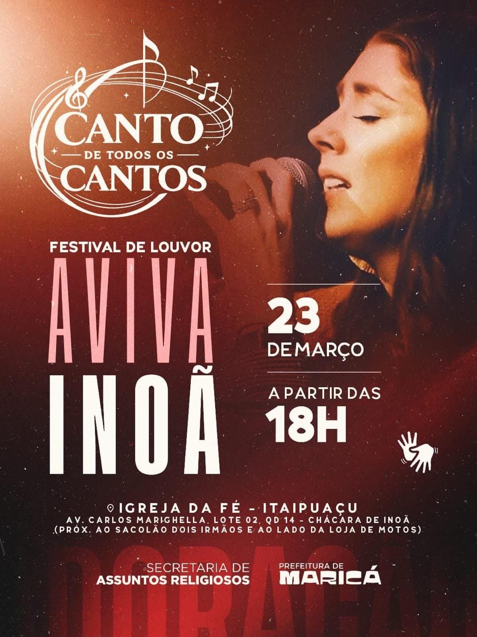 Itaipuaçu receberá Festival de Música Gospel 2 CARD