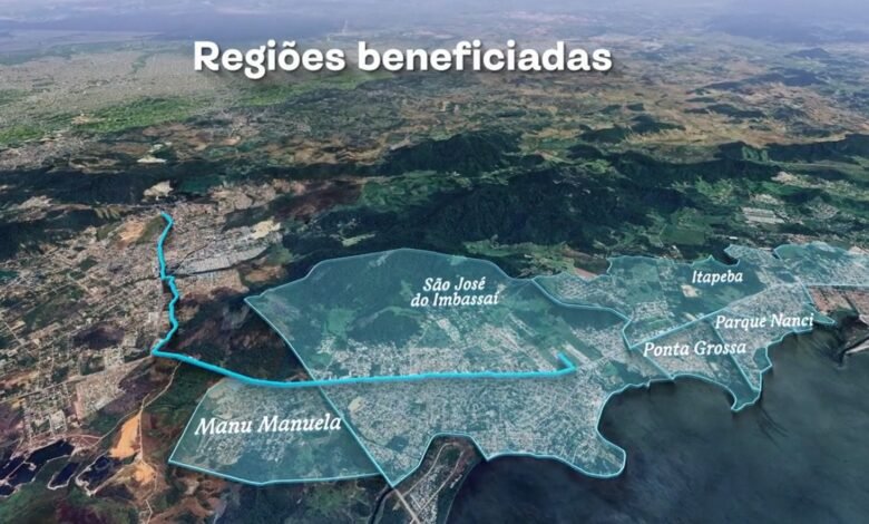 Nova adutora começa a ser construída e promete levar água para 45 mil moradores em Maricá 8 agua potavel em sao jose itapeba parque nanci e ponta grossa