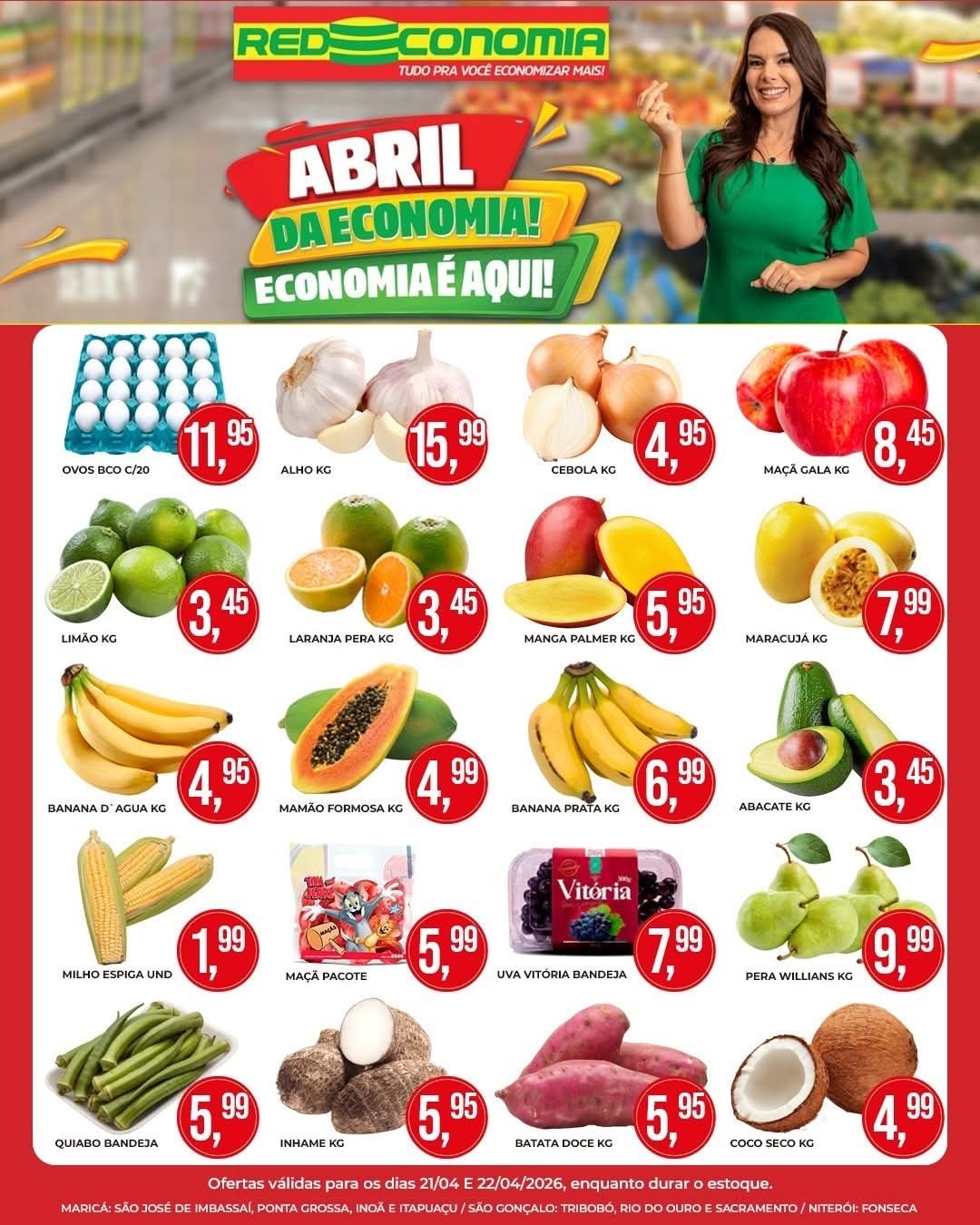 Abril da Economia: hortifruti ganha destaque no Redeconomia com variedade e qualidade para o dia a dia; confira as ofertas! 8 ofertas redeconomia 4490r942