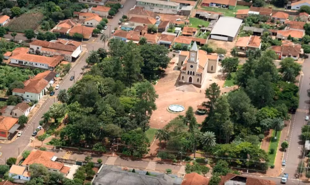 Vista aerea de Gaviao Peixoto SP