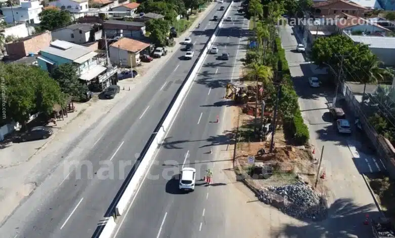 Começam as obras de passarela na Rodovia Amaral Peixoto em Maricá; veja detalhes 13 obra passarela rj106 km 23 ponta grossa raphaville