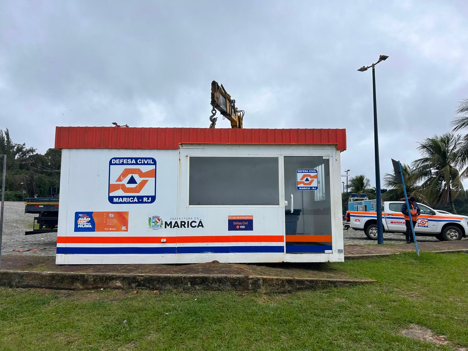 Defesa Civil instala base operacional na Lagoa do Boqueirao