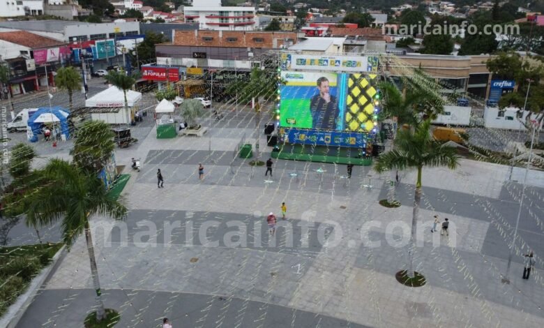 Esquina da Copa chega aos quatro distritos de Maricá para jogo do Brasil 10 Marica ja respira Copa estrutura para transmissao dos jogos esta pronta no Centro