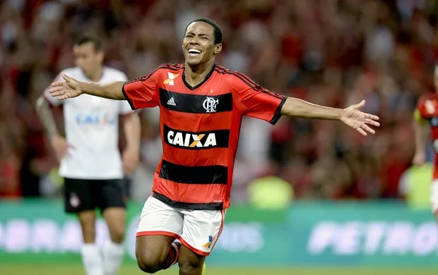 Flamengo vence o Atlético-PR e conquista a Copa do Brasil 7 Elias comemora o gol do título da Copa do Brasil no Maracanã (Foto: André Durão / Globoesporte.com)