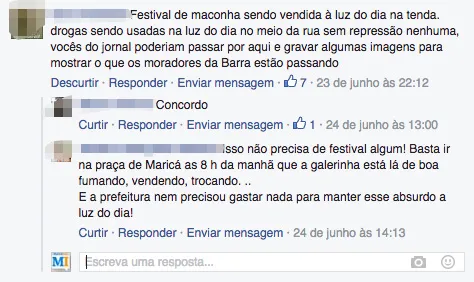 Maricá: Moradores reclamam do consumo de drogas durante Festival da Utopia 8 barra-consumo-drogas